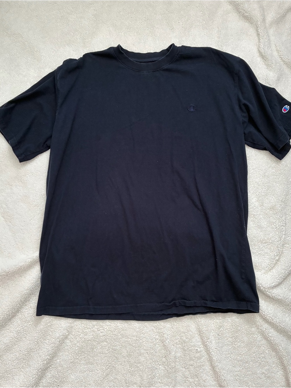 Champion Black Short Sleeve Crewneck T-Shirt